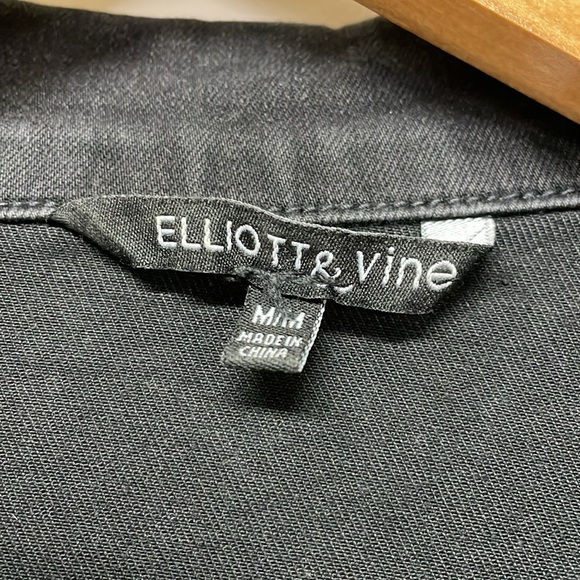 Elliot & Vine Black denim Moto jacket - Picture 3 of 4